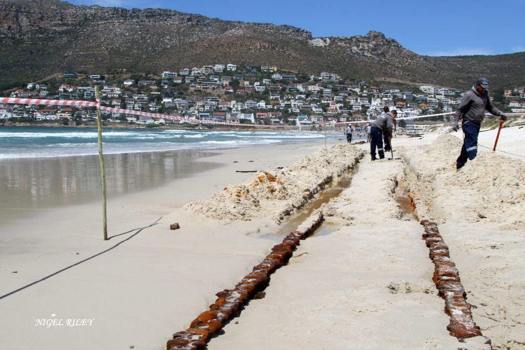 'Old railway line' on Fish Hoek Beach turns out to be a different piece of history