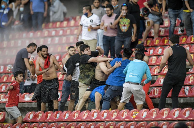 Madness in Mexico: Massive brawl during soccer match sees brutal scenes