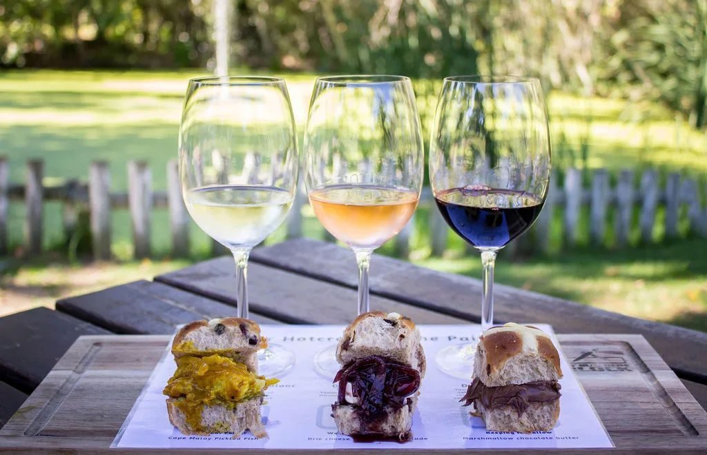 Hop over to D'Aria for a delightful Easter surprise: hot cross bun and wine pairing!