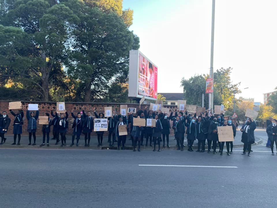Matrics protest against alleged racism at the Good Hope Seminary High