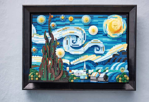 Van Gogh's 'Starry Night' Lego Set allows us to build the famous artwork