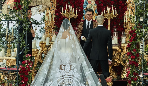 Kourtney Kardashian and Travis Barker dazzle at big Italian wedding