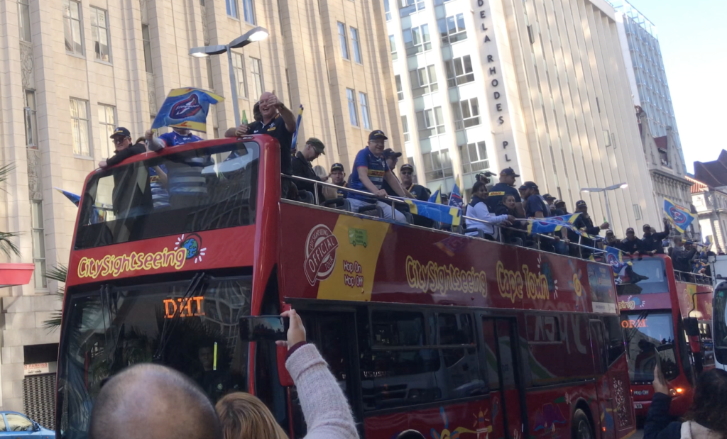WATCH: The Stormers celebrate through the streets of Cape Town