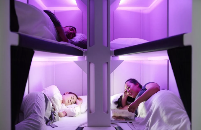 While SAA was getting sued, Air New Zealand came up with sleep pods for economy