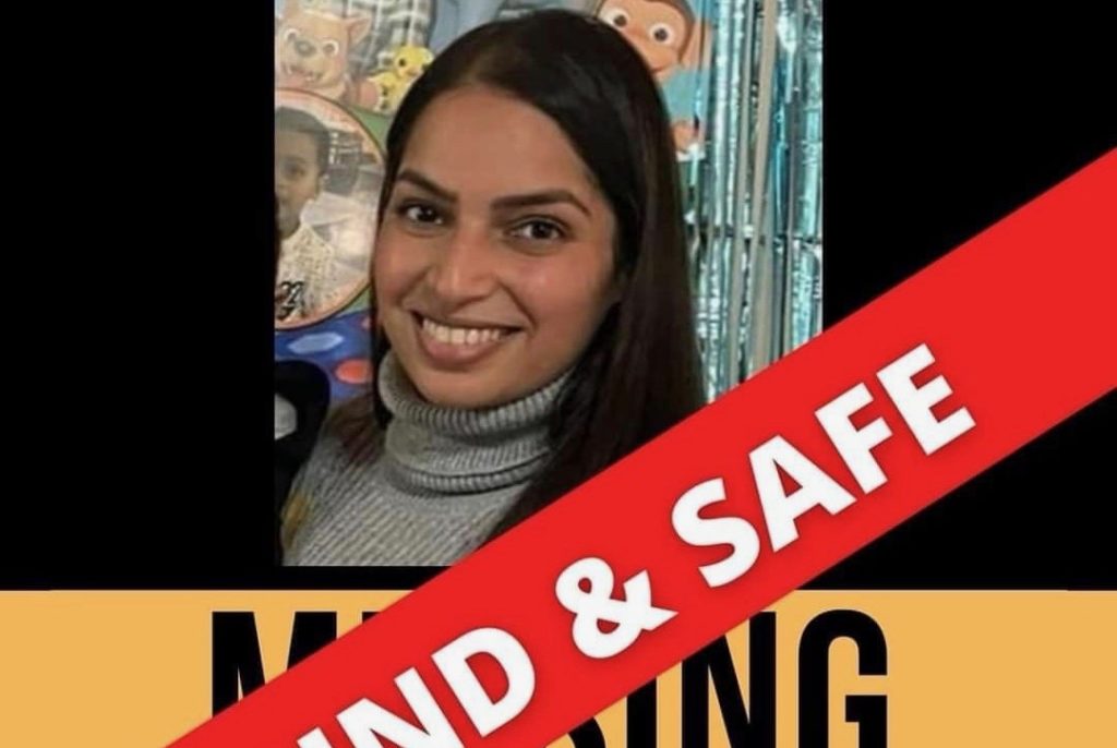 Shireen Essop has reportedly found and is safe
