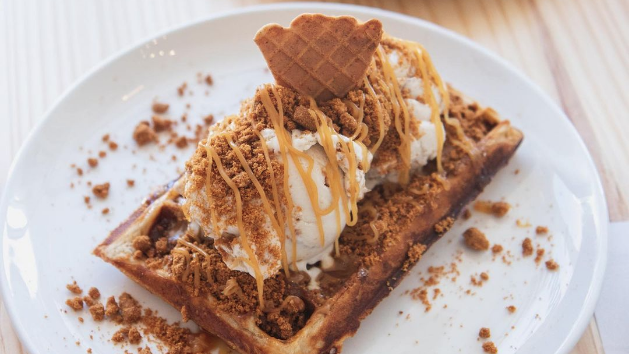 Yes, it's true; at ditto you can have ice cream and waffles too