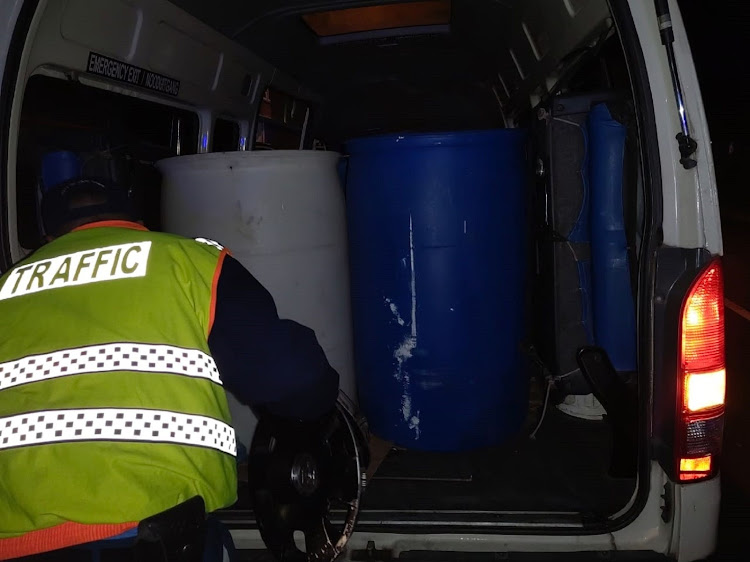 Diesel thieves caught red handed siphoning 125 litres from parked truck