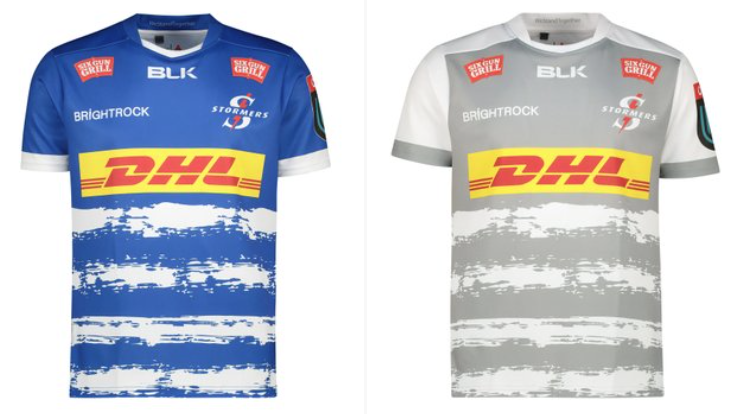 Look! Paint Cape Town blue and white in the new DHL Stormers kit