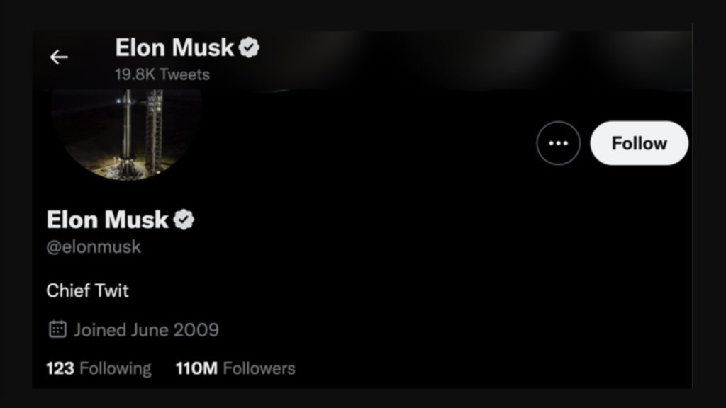 Elon Musk changes his twitter profile to 'chief twit' and adds new location