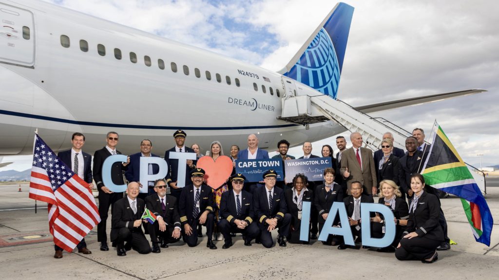 United launches nonstop flight between Cape Town and Washington, DC
