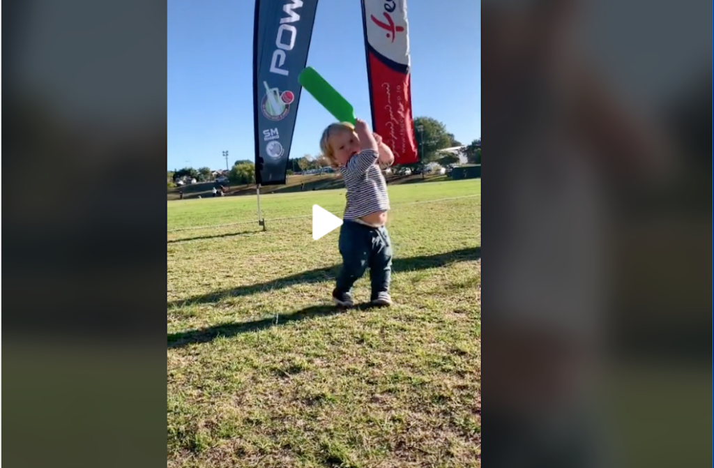 Watch – Cape Town toddler's batting skills