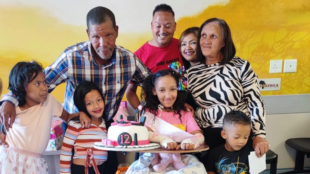 Aeezhia Love celebrates her 12th birthday with her family