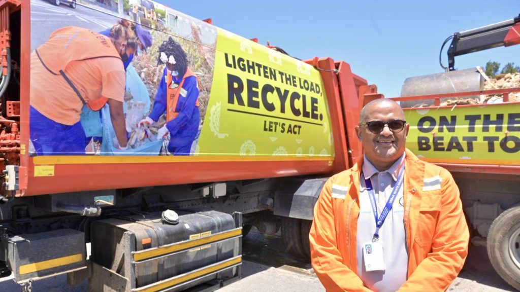 Waste management vehicles branded with anti-littering slogans hit the streets