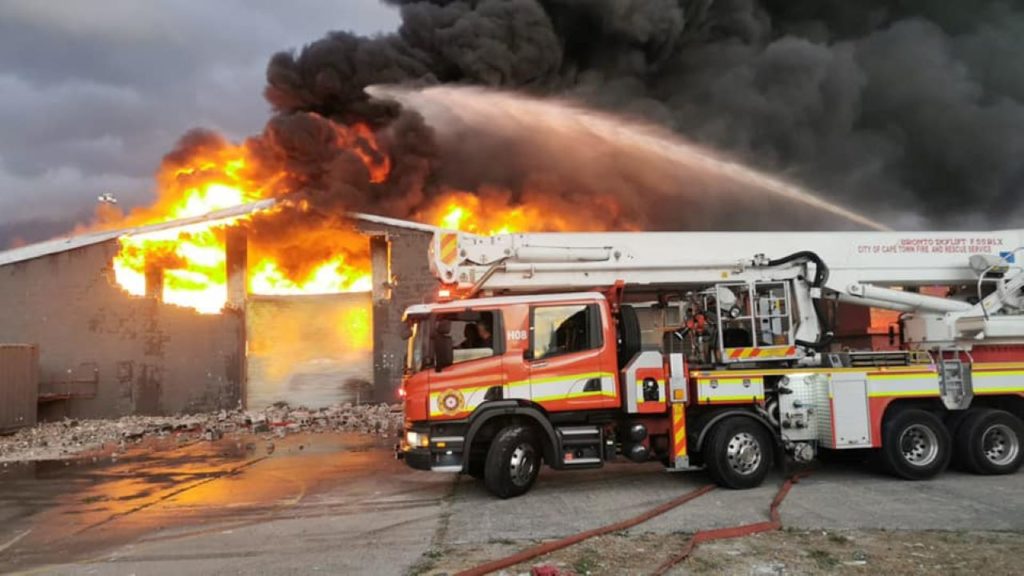 Pictures: A fire broke out at a media company in Woodstock last night