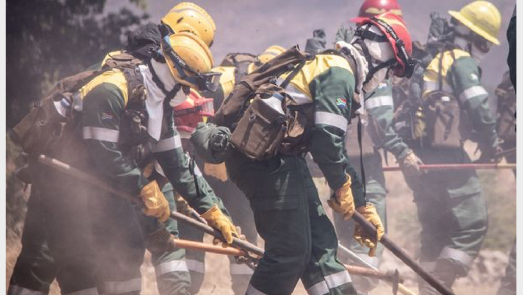 Bravo crew responding to a fire in Goudini