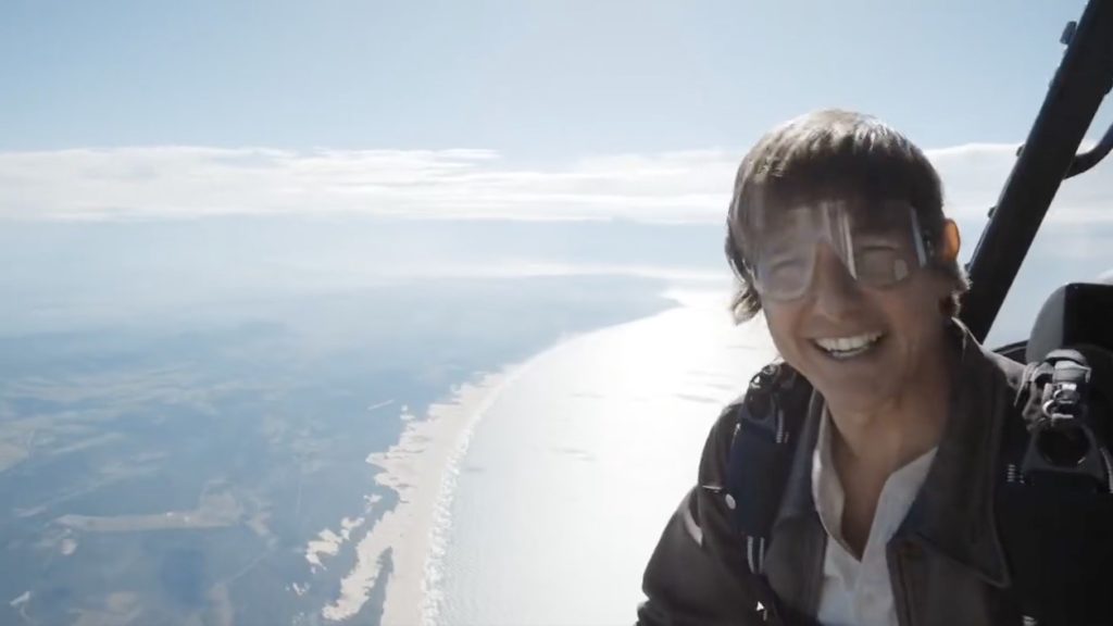 WATCH: Tom Cruise freefalls from a plane while filming in South Africa
