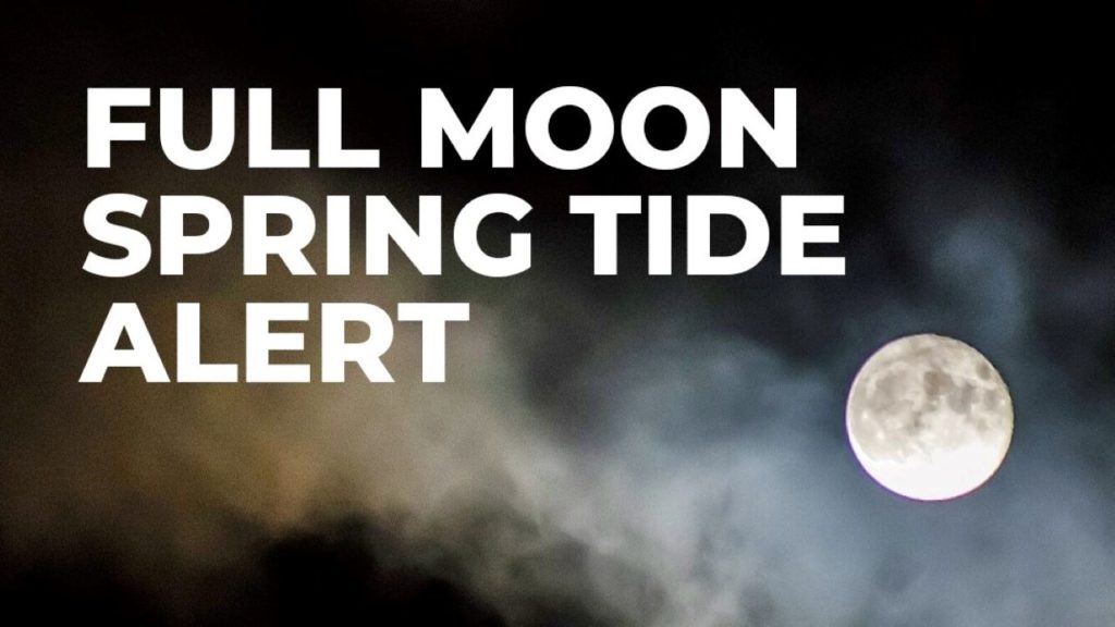 NSRI warns bathers of the dangers of today's full moon spring tide
