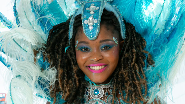 One of the hostesses at the Cape Town Carnival launch