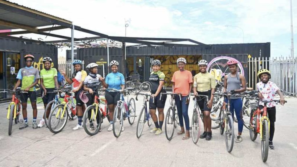 The "girls only" cycling team taking part in CT's Cycle Tour