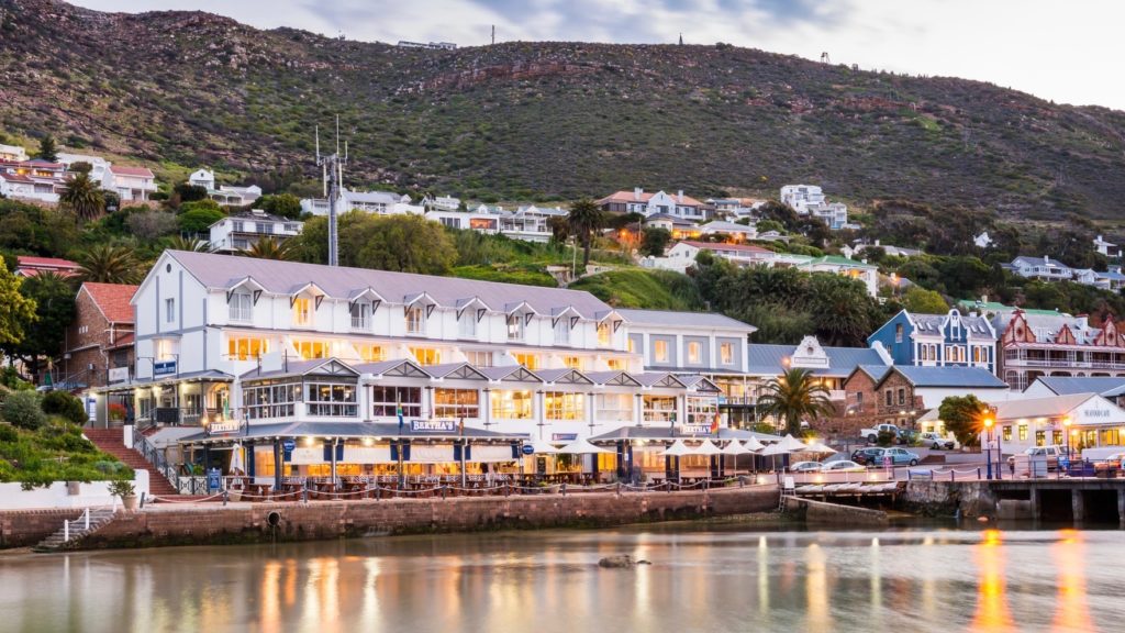 Take in views of sails and sea at the Quayside Hotel in Simon's Town