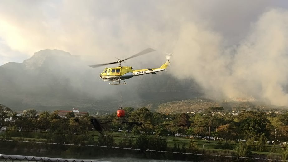 Watch: The fire on Table Mountain this morning is a prescribed one