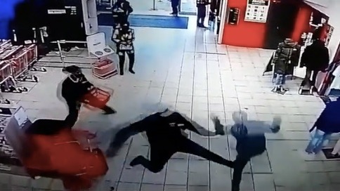 CCTV footage of a floor manager tripping a thief in Cape Town goes viral
