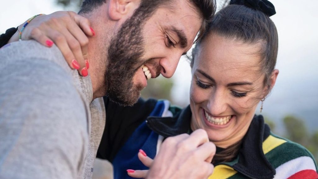 Tatjana Schoenmaker and Joel Smith engaged in Cape Town