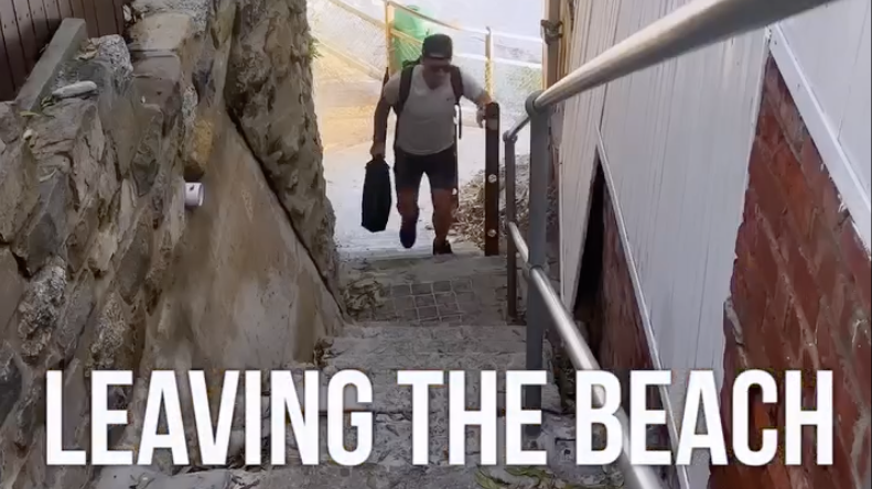 Watch: Hilarious video of what it's really like leaving Clifton Beach