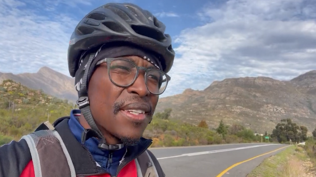 Cyclist rides 3000km from Musina to Cape Town to help children in need