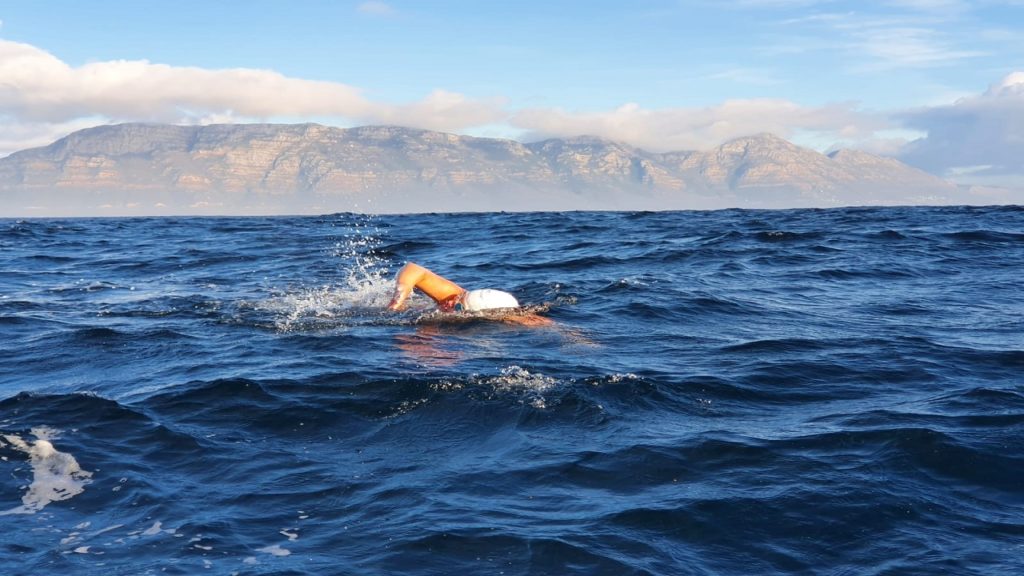 Capetonian conquers arduous 33km swim across False Bay