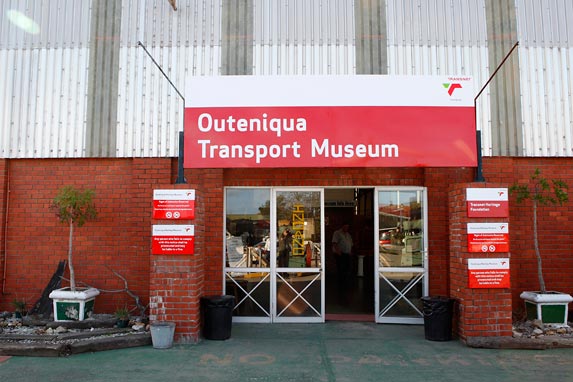A visitor exploring the Outeniqua Transport Museum, one of the fun things to do in George, Western Cape.