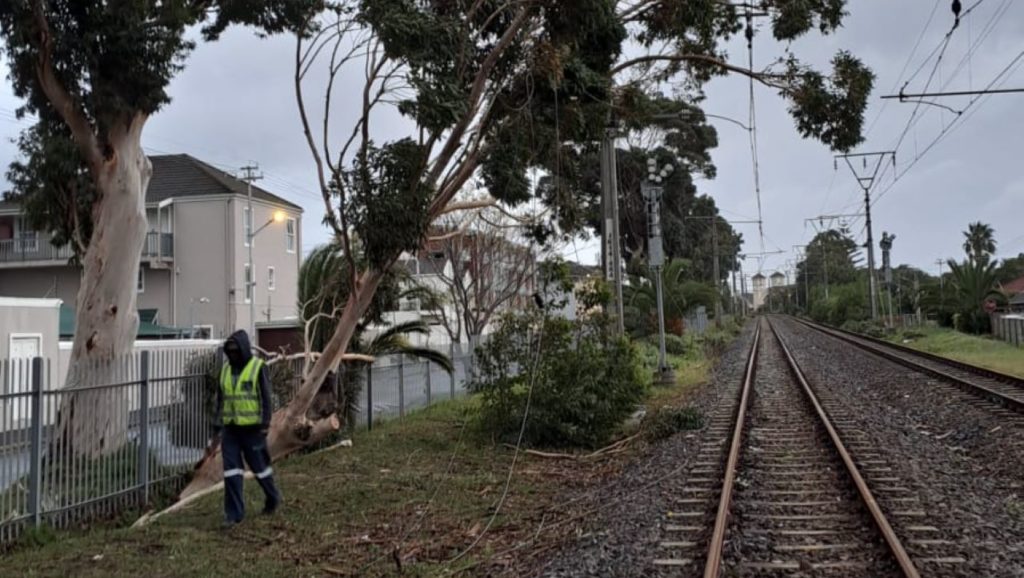 Power cables at Wittebome train station damaged during extreme weather