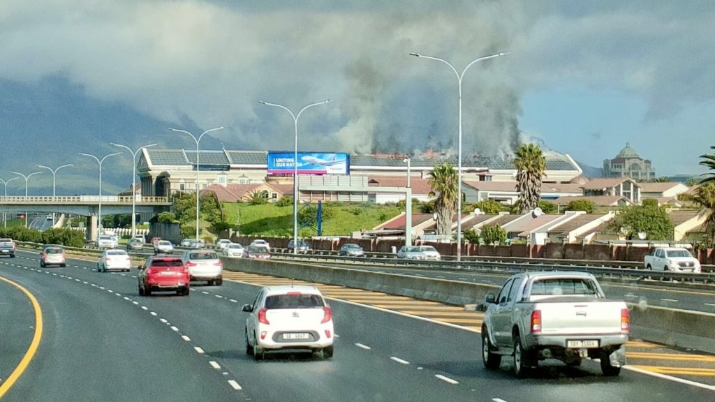 Fire at Vodacom's Cape Town headquarters caused by solar panels