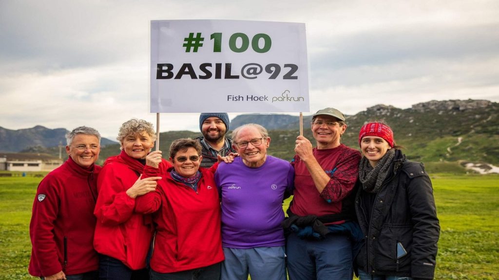 92-year-old Basil celebrates remarkable 100th parkrun milestone