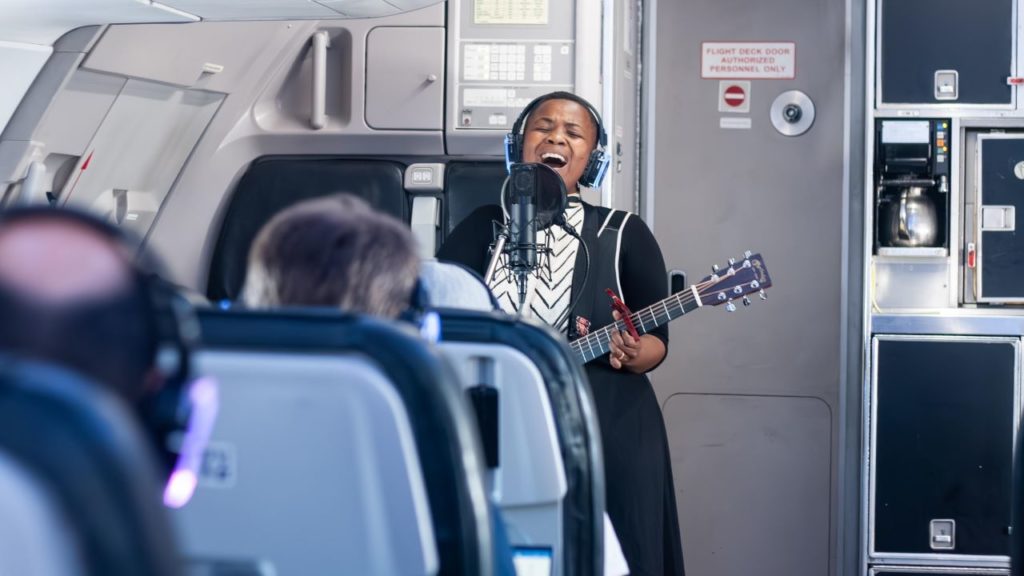 LIFT hosts a silent disco with Zolani Mahola at 36000ft in support of local artists