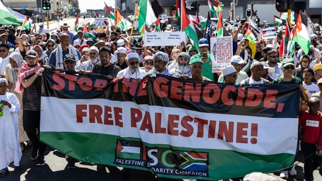 Thousands march in Cape Town, call for ceasefire in Gaza