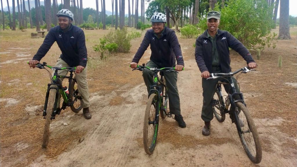 TMNP rangers receive mountain bikes to support their conservation efforts