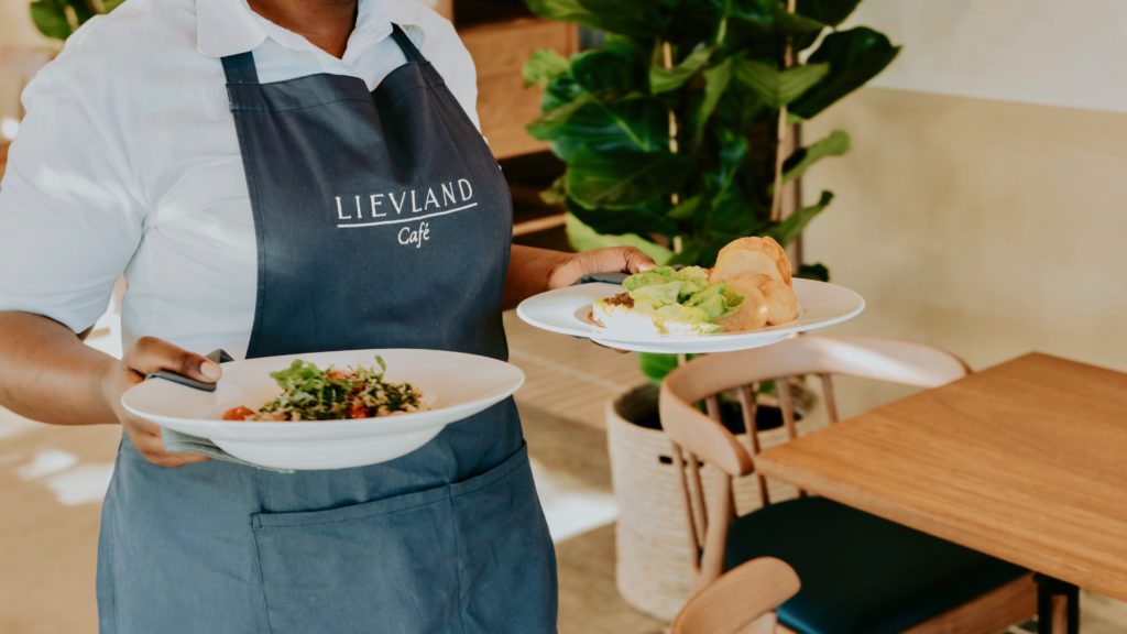 Enjoy local flavours and vineyard views at Lievland Café in Stellenbosch