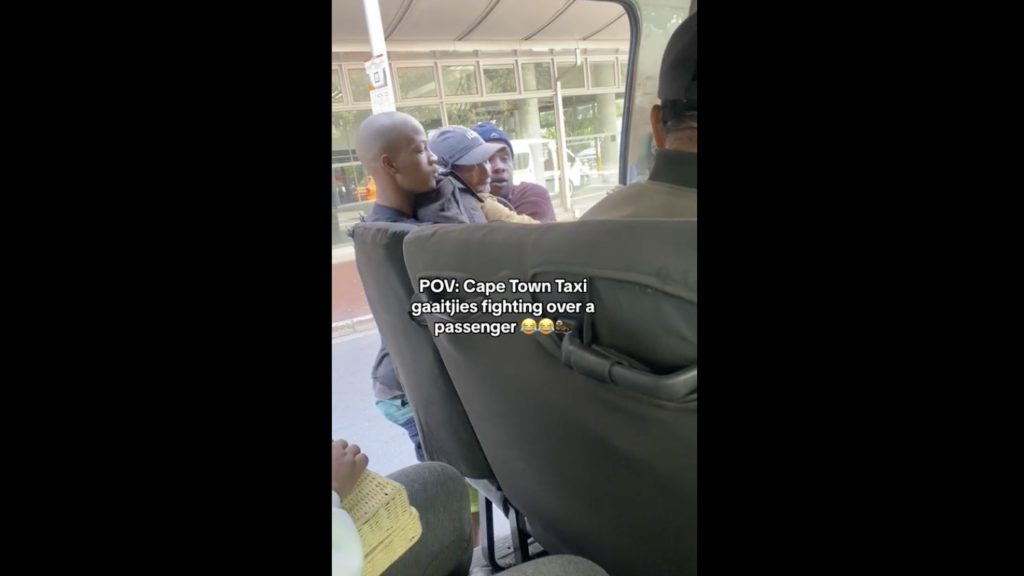 Watch: Hilarious Cape Town taxi ‘gaatjies’ fight over a passenger