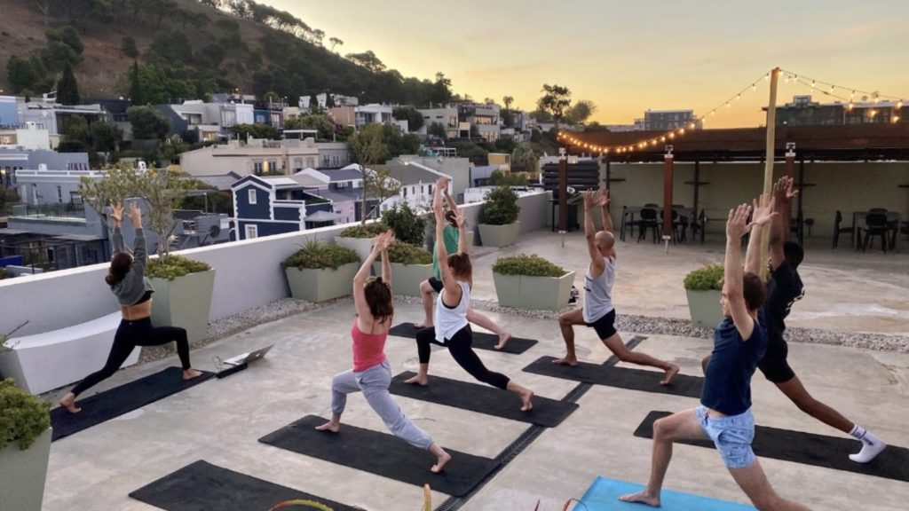 Embrace serenity and enjoy free sunset yoga in the city