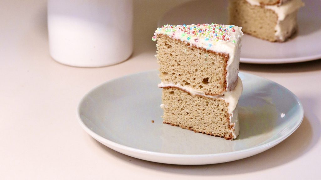 Macro Mixes Birthday Cake is perfect for guilt-free holiday indulgence