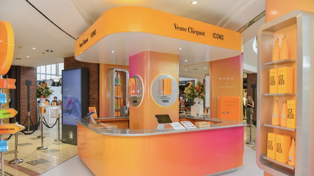 Veuve Clicquot's pop-up boutique is at the Waterfront for only a few weeks
