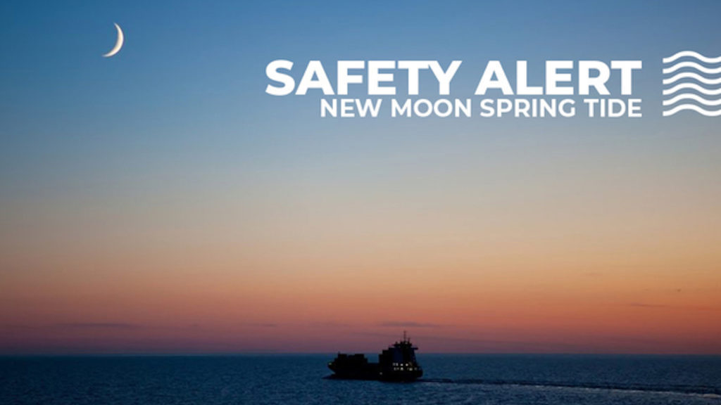 NSRI warns water users of upcoming new moon spring tide