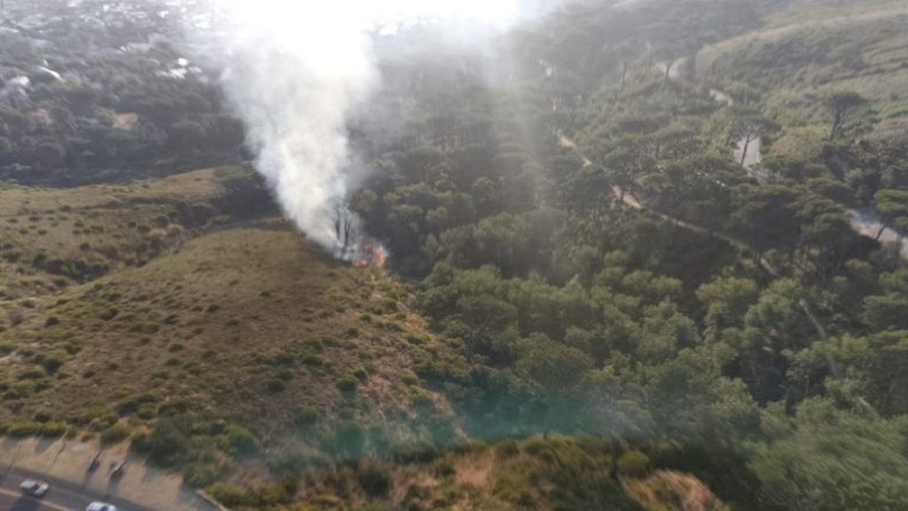 Firefighters battle additional fires in different areas of Table Mountain