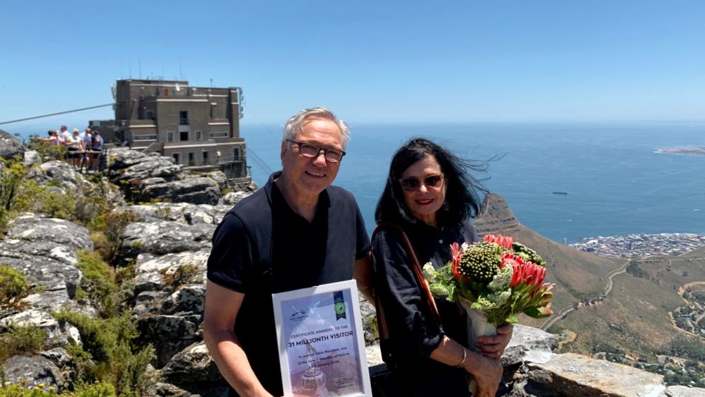 Table Mountain Aerial Cableway welcomes its 31 millionth visitor