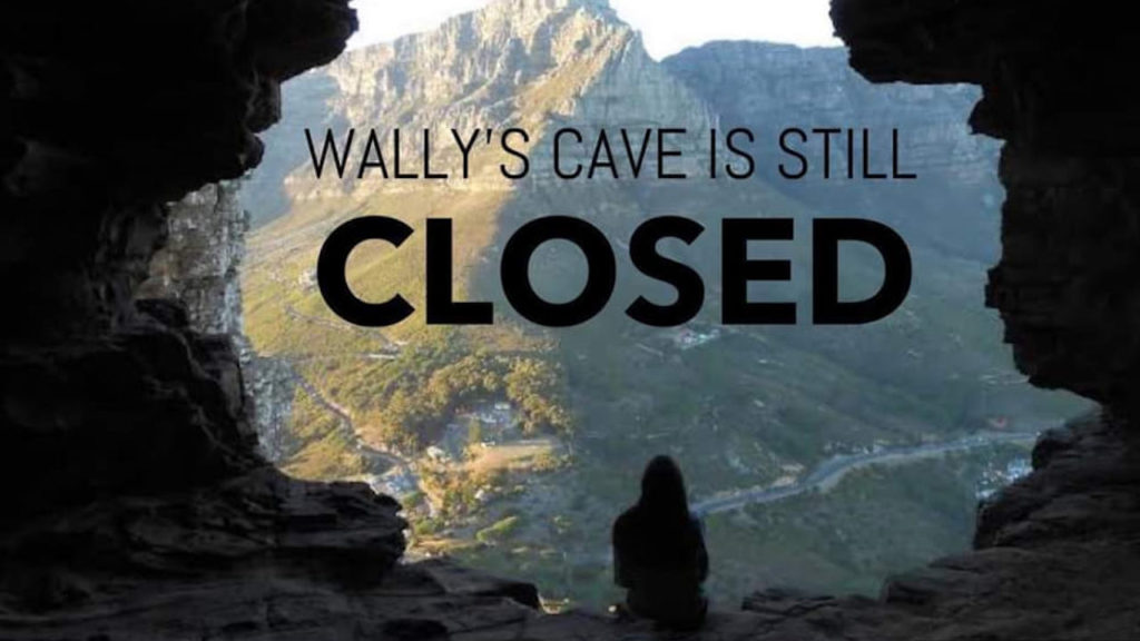 Friends of Lions Head and Signal Hill remind hikers of Wally's Cave closure