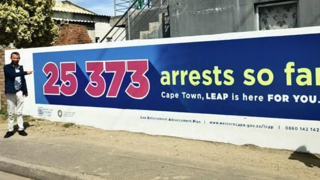 Murals showcase LEAP’s crime-fighting success in Cape Town