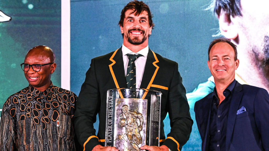 Etzebeth dubbed back-to-back Player of the Year at SA Rugby awards