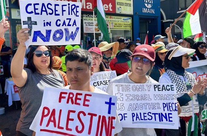 Cape Town ‘pilgrims’ walk the length of the Gaza Strip to raise awareness