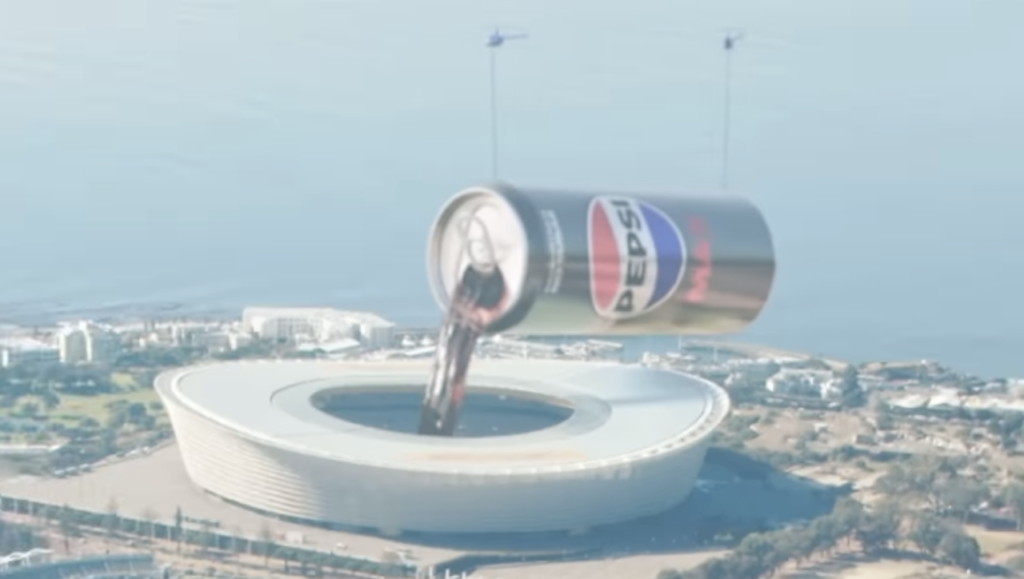 Watch: Giant Pepsi cans takes over Cape Town and Jozi's landmarks